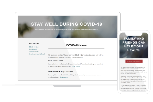 COVID resource center